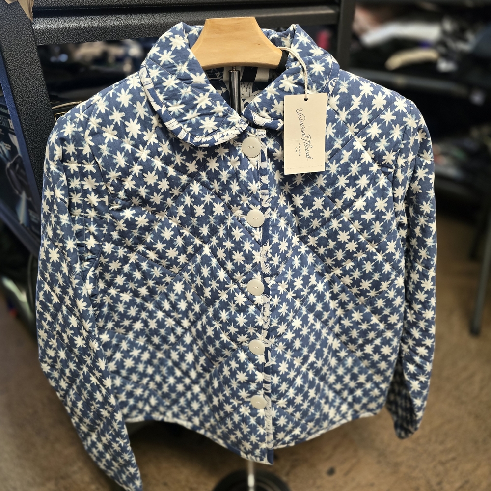 Blue and White Star Patterned Jacket